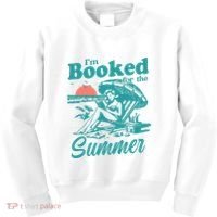 Im Booked For The Summer Book Girl Summer Coquette Kids Sweatshirt thumb 0