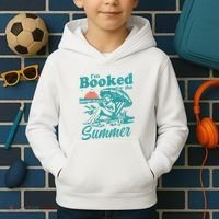 Im Booked For The Summer Book Girl Summer Coquette Kids Hoodie thumb 2