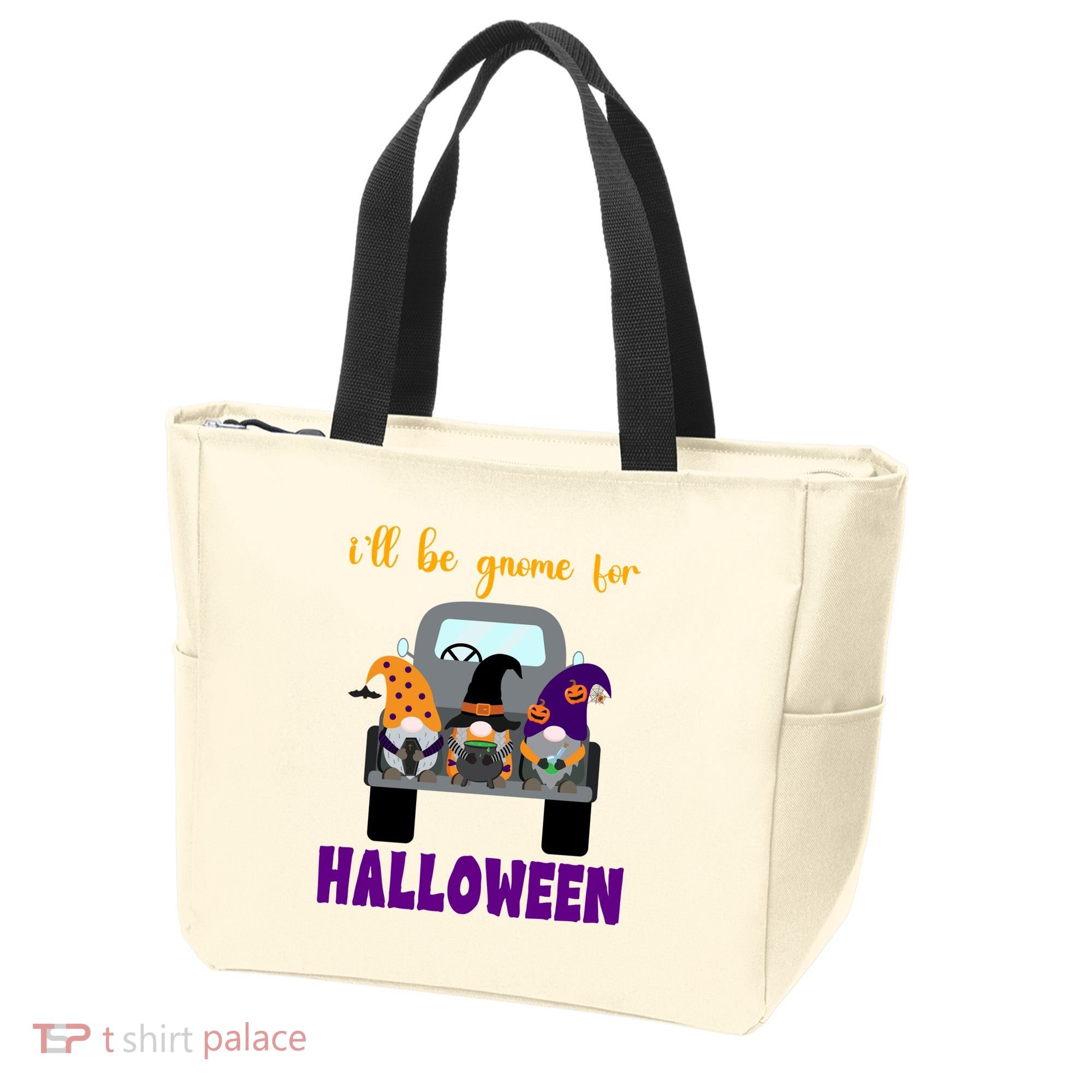 Ill Be Gnome For Halloween Cute Festive Tote Bag