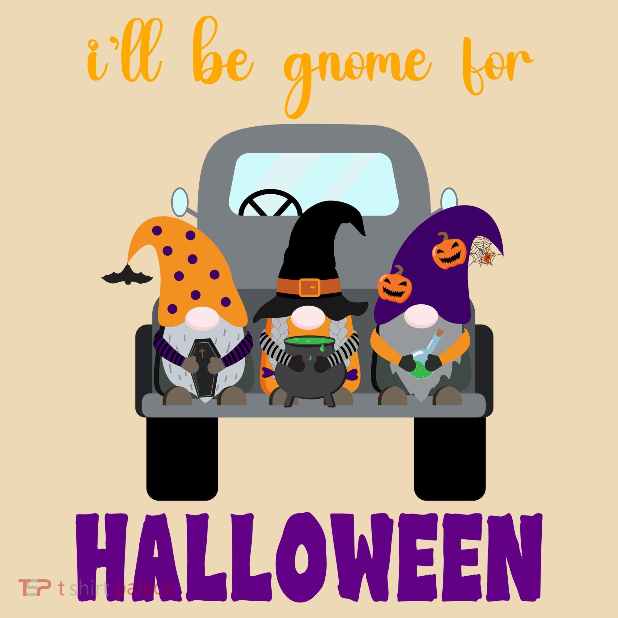 Ill Be Gnome For Halloween Cute Festive Tote Bag