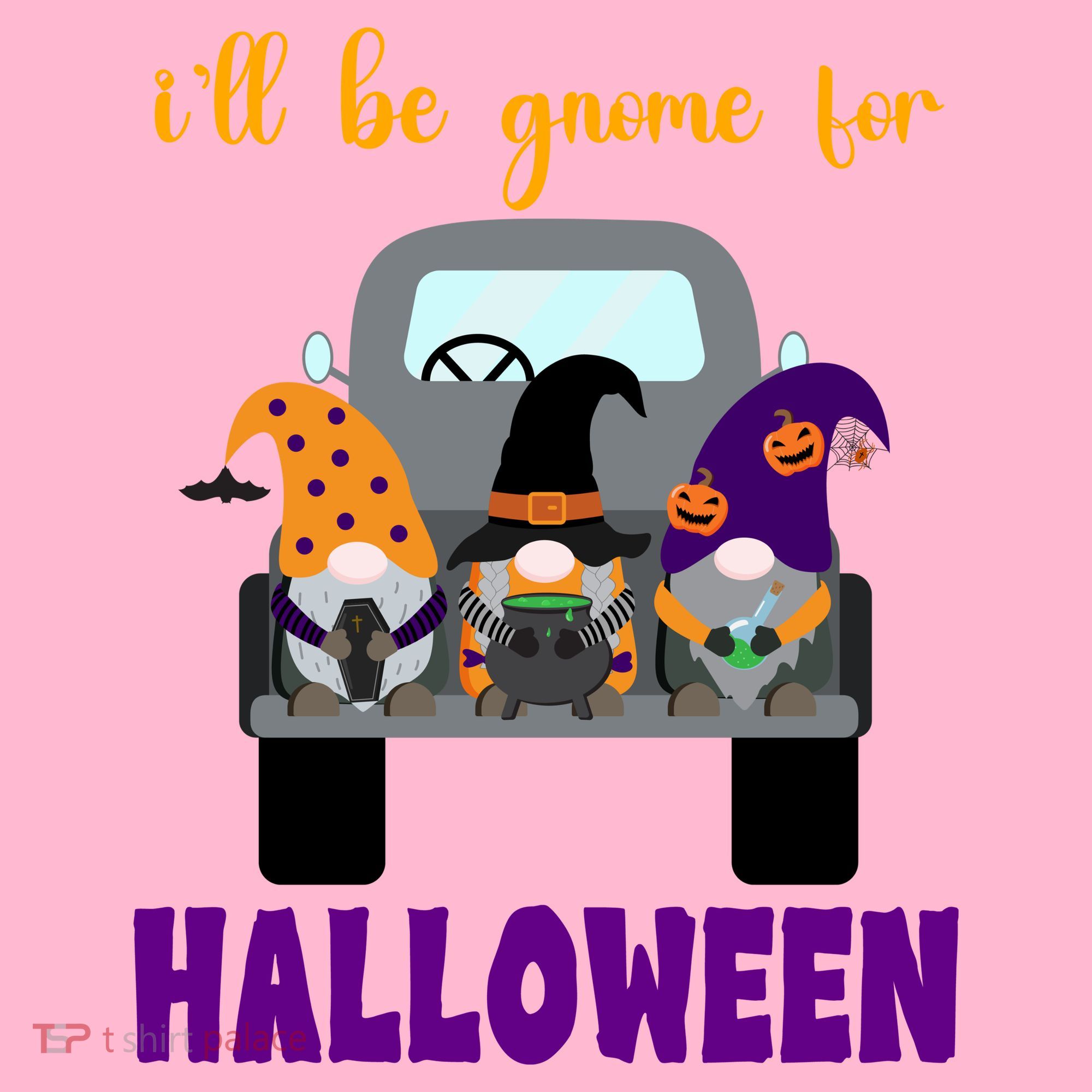 Ill Be Gnome For Halloween Cute Festive Coaster