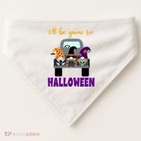 Ill Be Gnome For Halloween Cute Festive USA-Made Doggie Bandana thumb 0