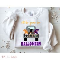 Ill Be Gnome For Halloween Cute Festive Sweatshirt thumb 2