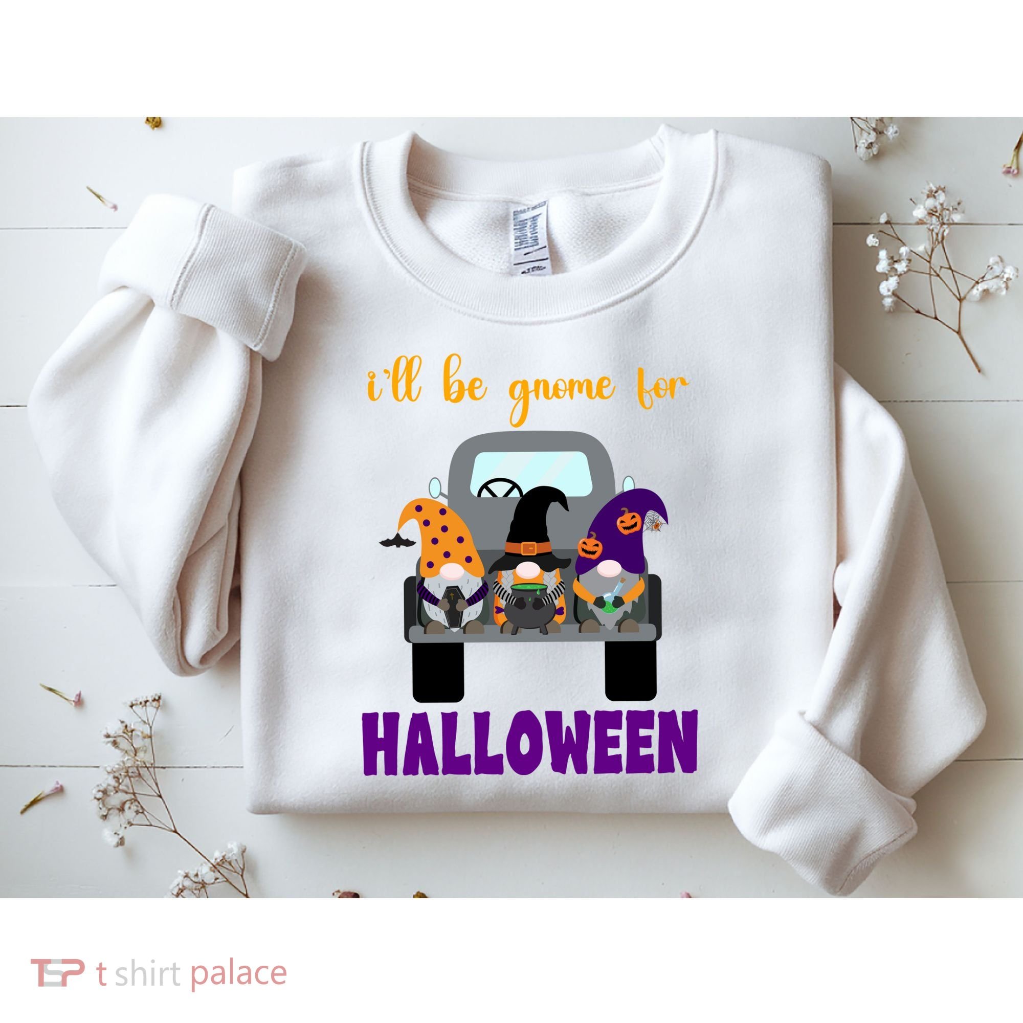 Ill Be Gnome For Halloween Cute Festive Sweatshirt