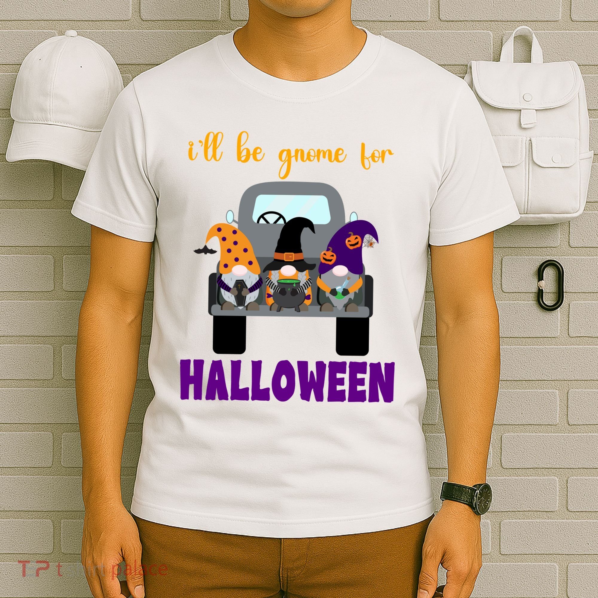 Ill Be Gnome For Halloween Cute Festive T-Shirt