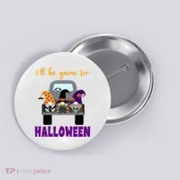 Ill Be Gnome For Halloween Cute Festive Button thumb 0
