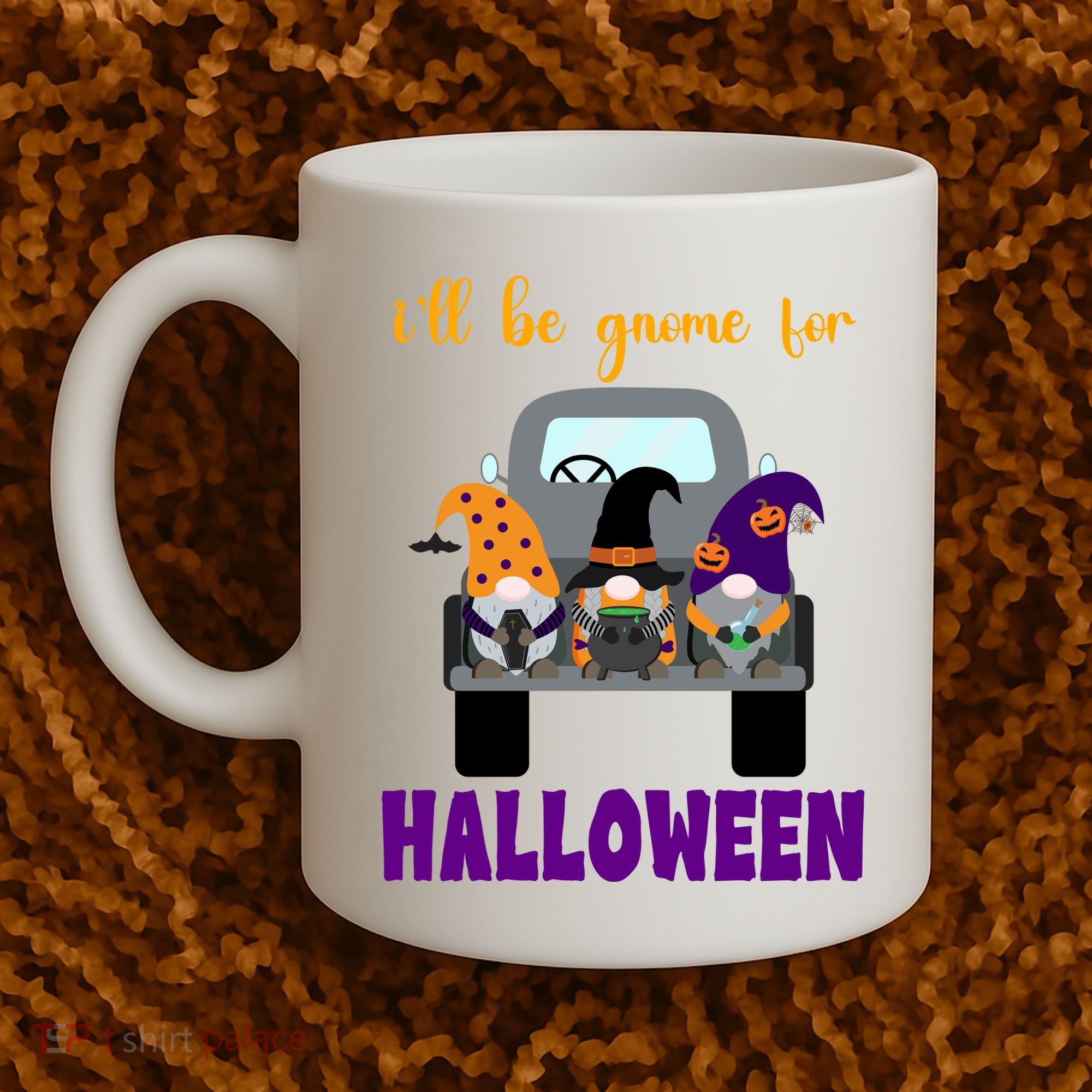 Ill Be Gnome For Halloween Cute Festive Coffee Mug