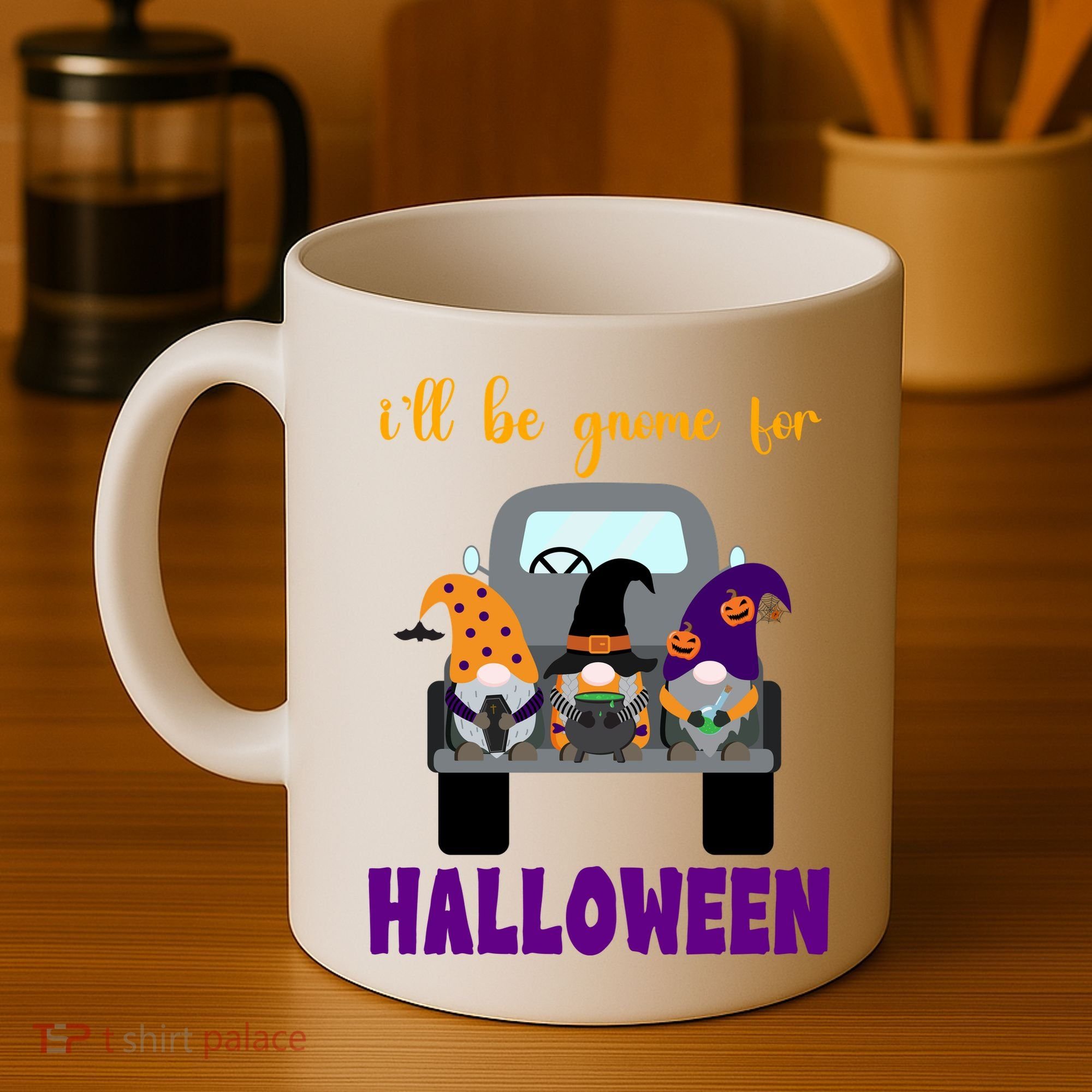 Ill Be Gnome For Halloween Cute Festive Coffee Mug