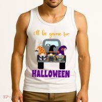 Ill Be Gnome For Halloween Cute Festive Tank Top thumb 3