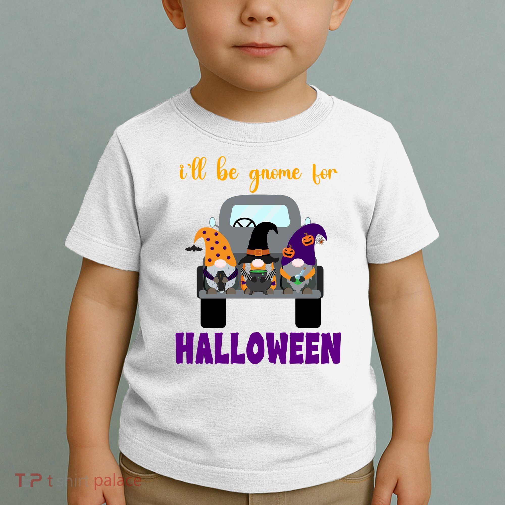 Ill Be Gnome For Halloween Cute Festive Toddler T-Shirt