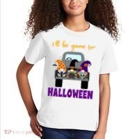 Ill Be Gnome For Halloween Cute Festive Kids T-Shirt thumb 2