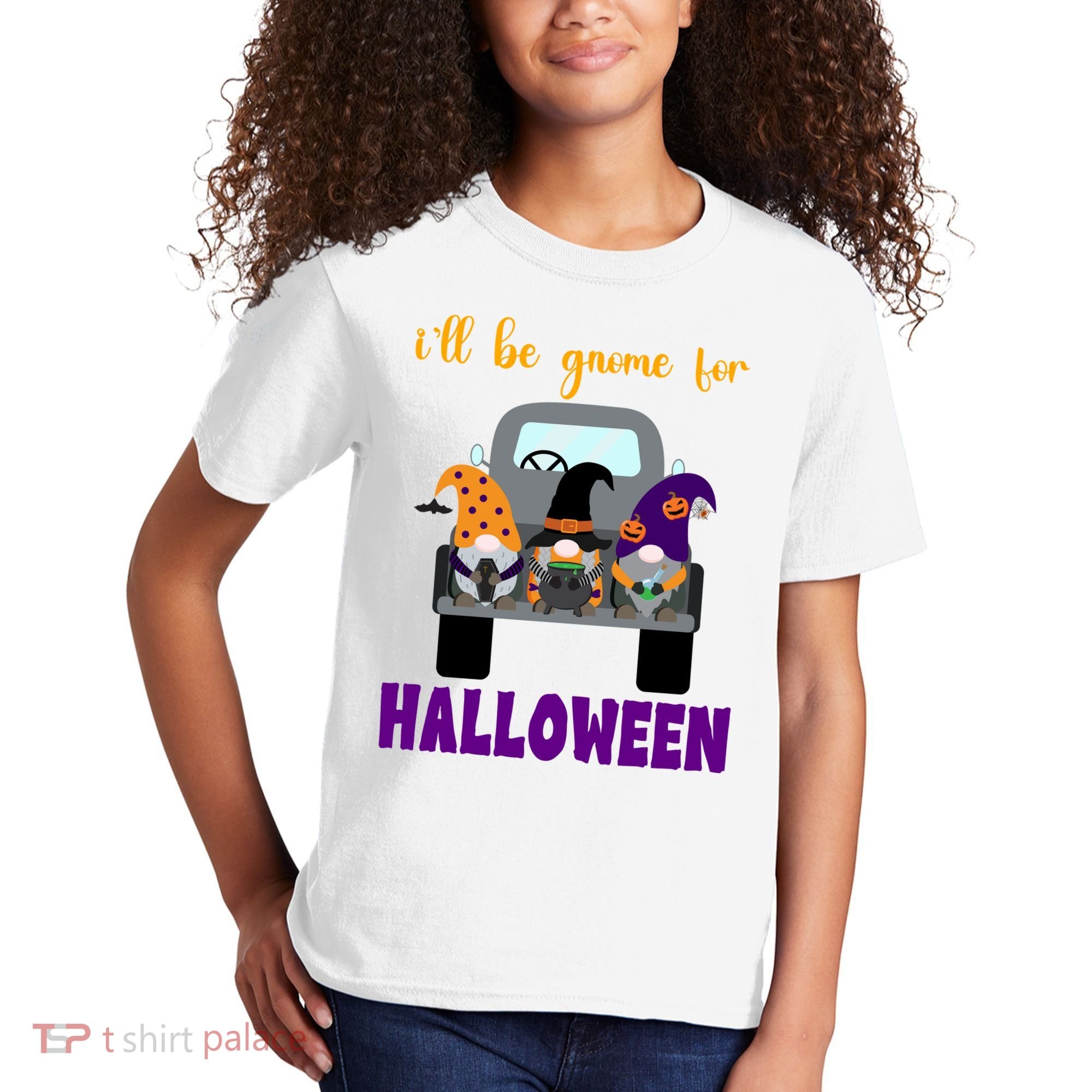 Ill Be Gnome For Halloween Cute Festive Kids T-Shirt