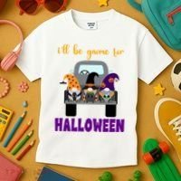 Ill Be Gnome For Halloween Cute Festive Kids T-Shirt thumb 3