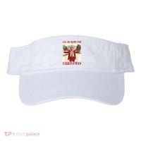 Ill Be Home For Christmas Santa Trump Funny Holiday Visor thumb 0