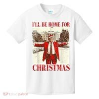 Ill Be Home For Christmas Santa Trump Funny Holiday Kids T-Shirt thumb 0