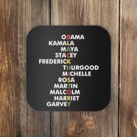 Important Black History Leaders Celebrate Black History Coaster thumb 0