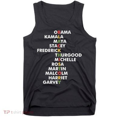 Important Black History Leaders Celebrate Black History Tank Top