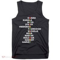 Important Black History Leaders Celebrate Black History Tank Top thumb 0