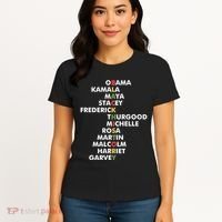 Important Black History Leaders Celebrate Black History Women's T-Shirt thumb 4