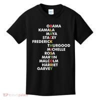 Important Black History Leaders Celebrate Black History Kids T-Shirt thumb 0