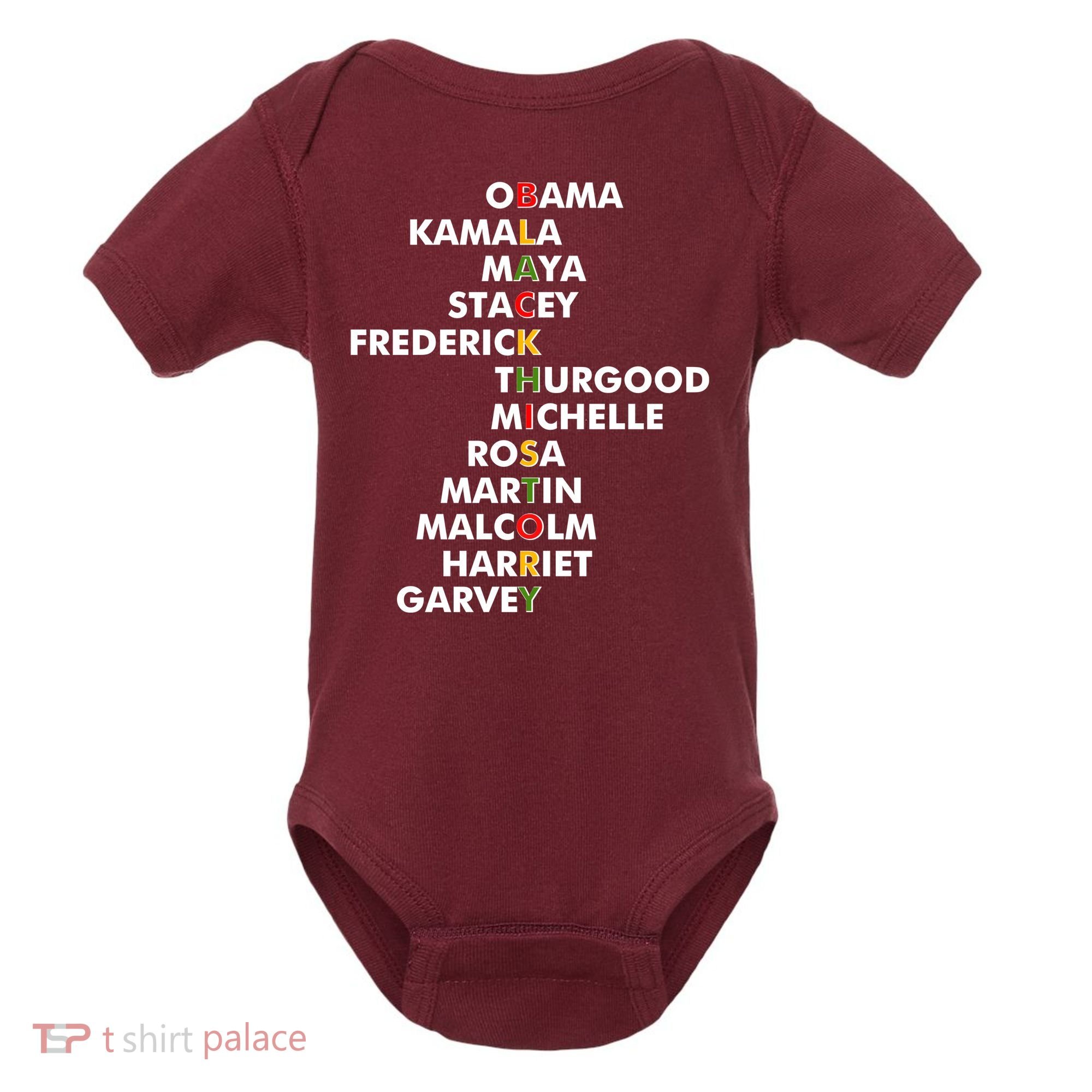 Important Black History Leaders Celebrate Black History Baby Bodysuit