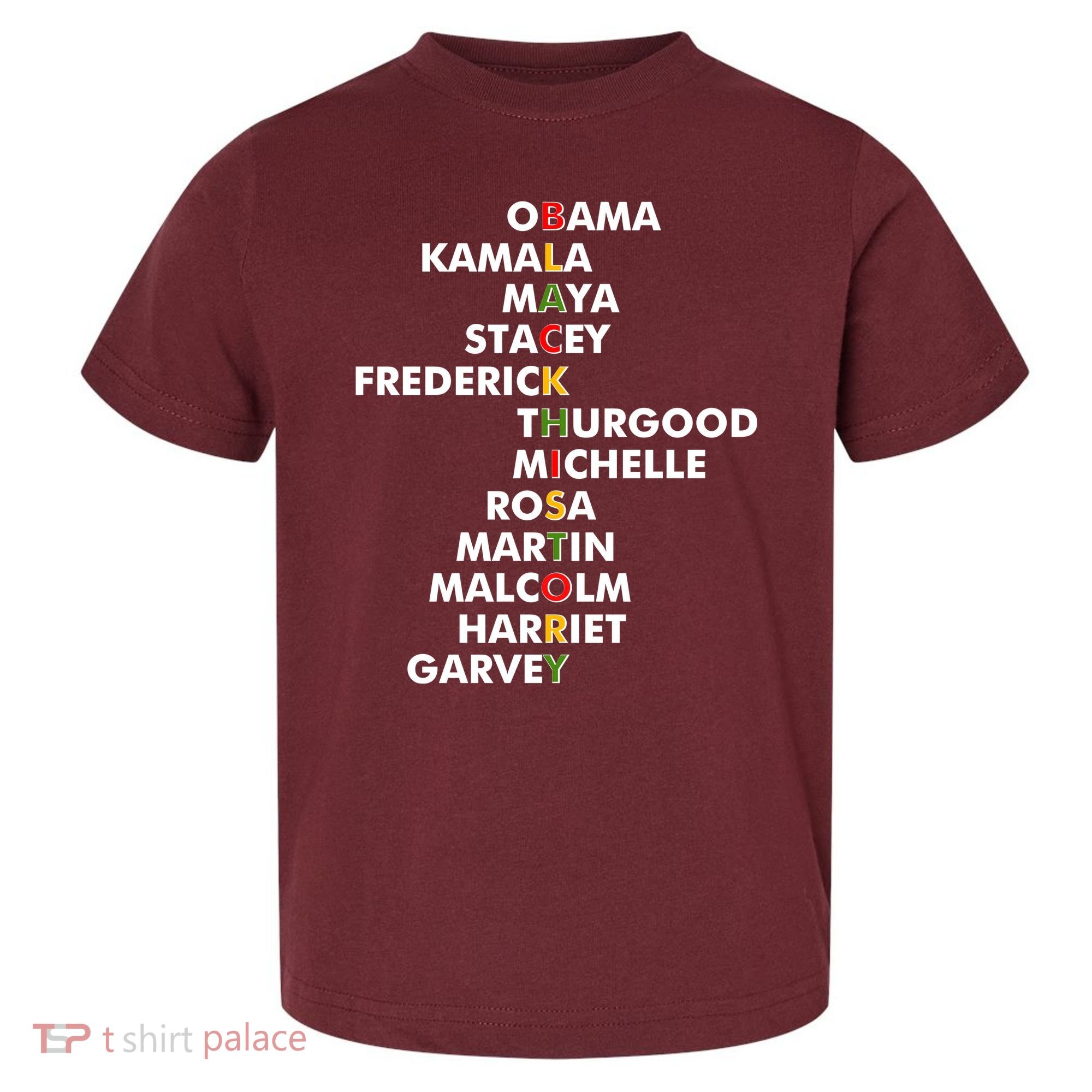 Important Black History Leaders Celebrate Black History Toddler T-Shirt