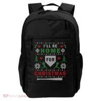 I'LL BE HOME FOR CHRISTMAS BASEBALL UGLY CHRISTMAS Backpack thumb 0