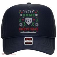 I'LL BE HOME FOR CHRISTMAS BASEBALL UGLY CHRISTMAS Hat thumb 0