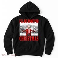 Ill Be Home For Christmas Santa Funny Trump Xmas Pajamas Hoodie thumb 0