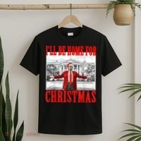 Ill Be Home For Christmas Santa Funny Trump Xmas Pajamas T-Shirt thumb 2