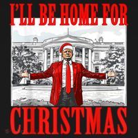 Ill Be Home For Christmas Santa Funny Trump Xmas Pajamas Women's Hoodie thumb 2