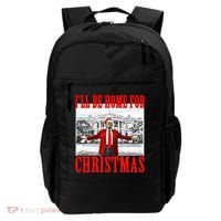 Ill Be Home For Christmas Funny Donald Trump Backpack thumb 0