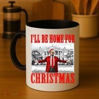 Ill Be Home For Christmas Funny Donald Trump Coffee Mug thumb 4