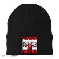 Ill Be Home For Christmas Funny Donald Trump Beanie thumb 0