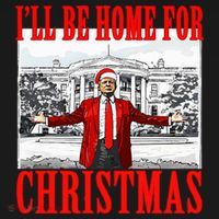 Ill Be Home For Christmas Funny Donald Trump Women's Hoodie thumb 2