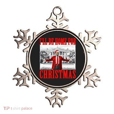 Ill Be Home For Christmas Funny Donald Trump Ornament