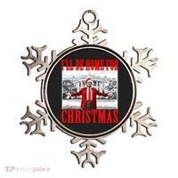 Ill Be Home For Christmas Funny Donald Trump Ornament thumb 0