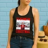 Ill Be Home For Christmas Funny Donald Trump Women's Tank Top thumb 2