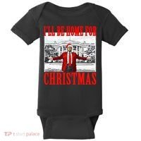Ill Be Home For Christmas Funny Donald Trump Baby Bodysuit thumb 0