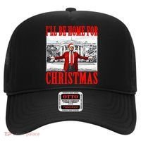 Ill Be Home For Christmas Funny Donald Trump Hat thumb 0