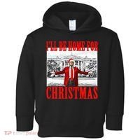 Ill Be Home For Christmas Funny Donald Trump Toddler Hoodie thumb 0