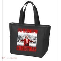 Ill Be Home For Christmas Funny Donald Trump Tote Bag thumb 3