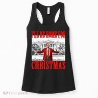 ILl Be Home For Christmas Santa Funny Trump Xmas Pajamas Women's Tank Top thumb 0