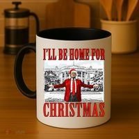 Ill Be Home For Christmas Donald Trump 2024 Election Coffee Mug thumb 4