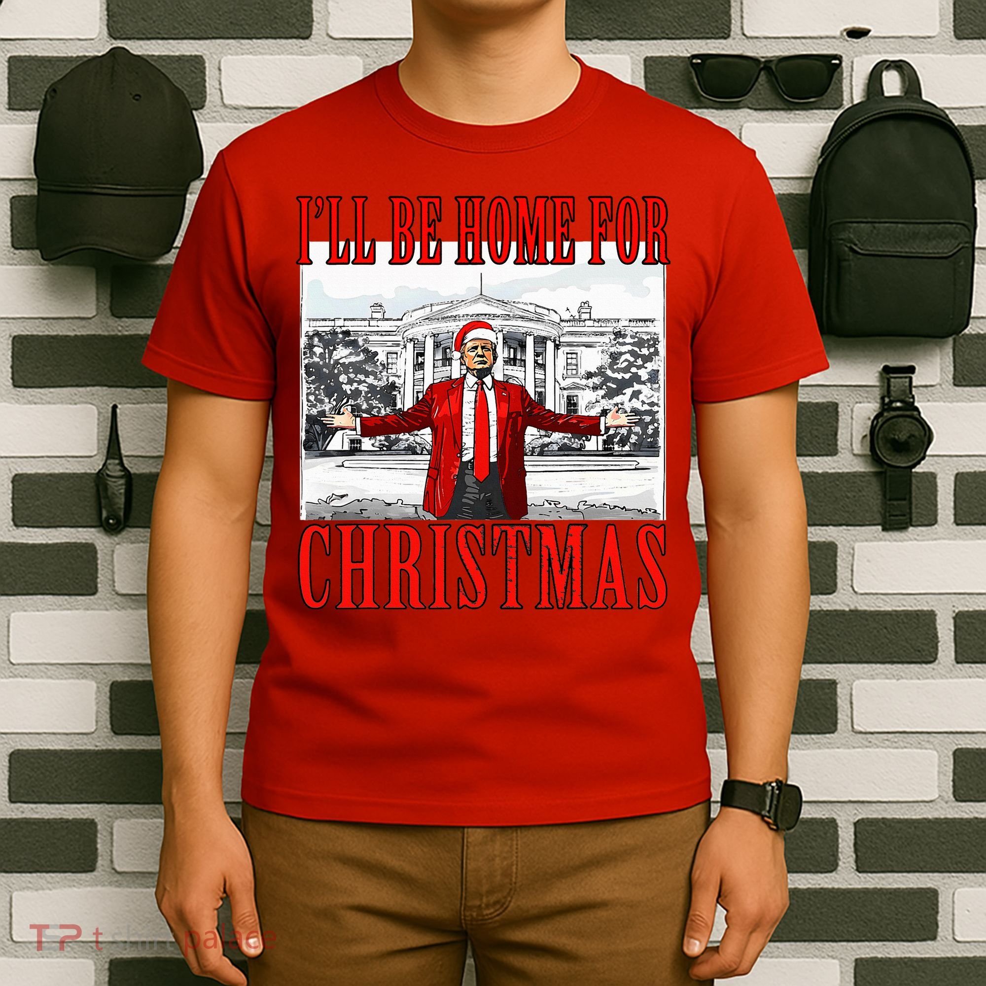 Ill Be Home For Christmas Donald Trump 2024 Election T-Shirt