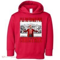 Ill Be Home For Christmas Donald Trump 2024 Election Toddler Hoodie thumb 0