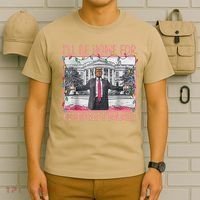 ILl Be Home For Christmas Santa Funny Trump Xmas Pajamas T-Shirt thumb 6