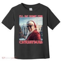 ILl Be Home For Christmas Trump Santa Selfie White House Toddler T-Shirt thumb 0