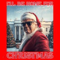 ILl Be Home For Christmas Trump Santa Selfie White House Santa Hat thumb 1