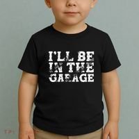 ILl Be In The Garage Auto Mechanic Project Car Sweat Toddler T-Shirt thumb 2